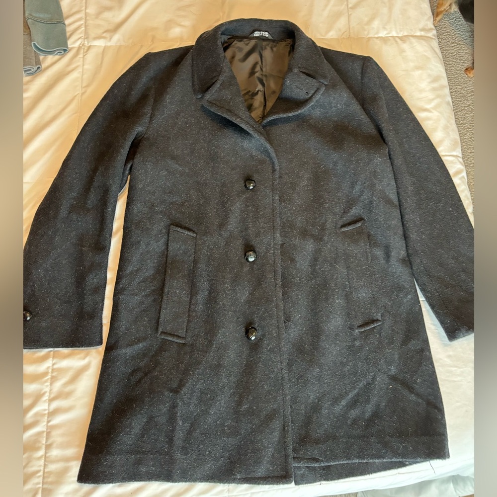 Wool blend Gray Pea Coat